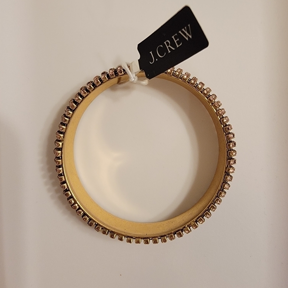 NWT J. Crew Pink Rhinestone Bracelet